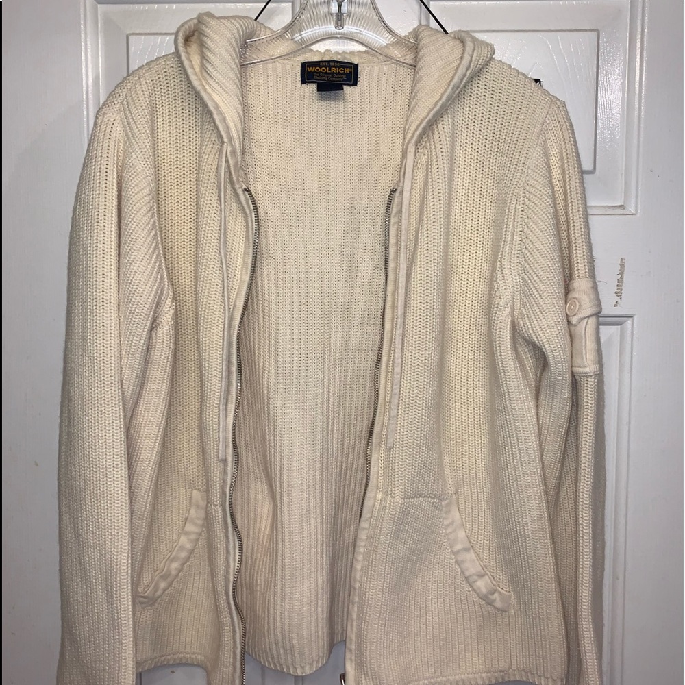 -Woolrich knitted jacket with hood